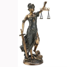 Bronze Lady Justice Statue Metallskulptur